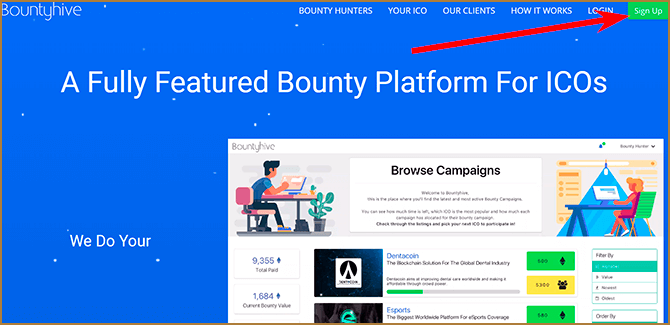 BountyHive - все баунти криптовалюты в одном месте