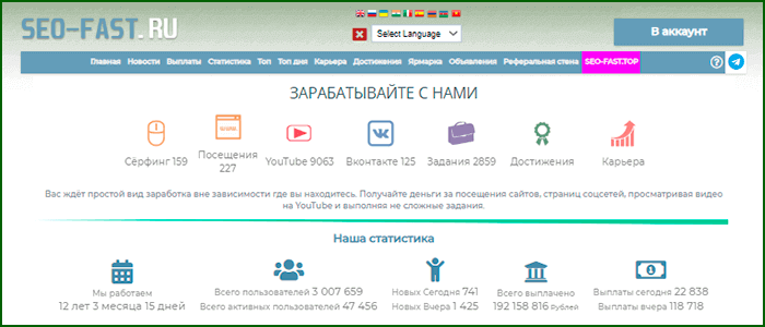 Дополнительный заработок на буксе Seo-Fast